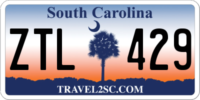 SC license plate ZTL429