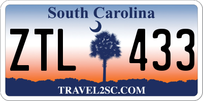 SC license plate ZTL433