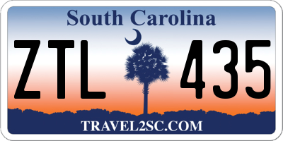 SC license plate ZTL435