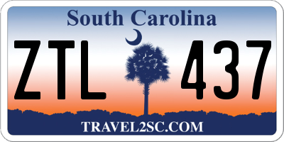 SC license plate ZTL437