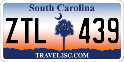 SC license plate ZTL439