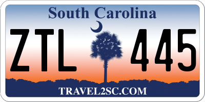 SC license plate ZTL445