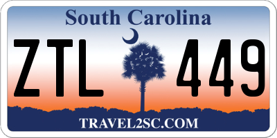 SC license plate ZTL449
