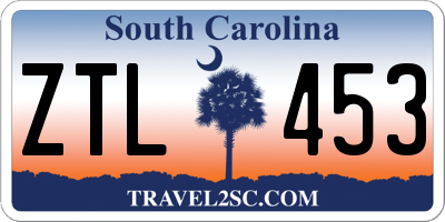 SC license plate ZTL453