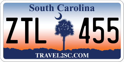 SC license plate ZTL455
