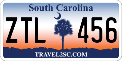 SC license plate ZTL456