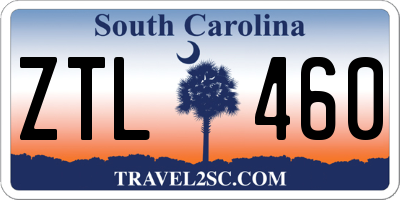 SC license plate ZTL460