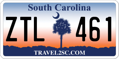 SC license plate ZTL461