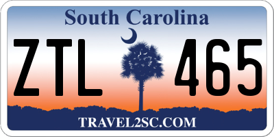 SC license plate ZTL465