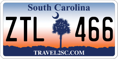 SC license plate ZTL466