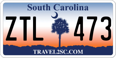 SC license plate ZTL473