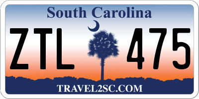 SC license plate ZTL475