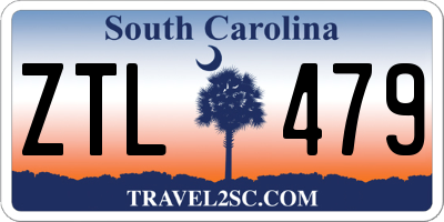 SC license plate ZTL479