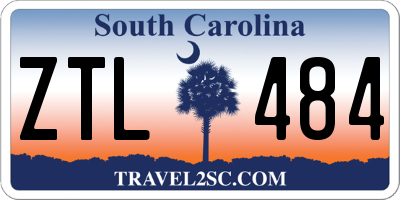 SC license plate ZTL484