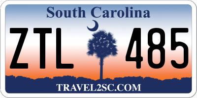 SC license plate ZTL485