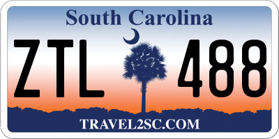 SC license plate ZTL488