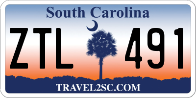 SC license plate ZTL491
