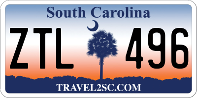 SC license plate ZTL496