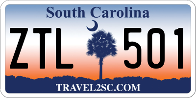 SC license plate ZTL501