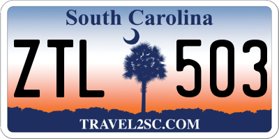 SC license plate ZTL503