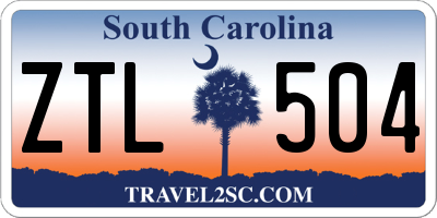 SC license plate ZTL504