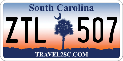 SC license plate ZTL507