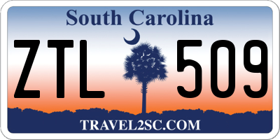 SC license plate ZTL509