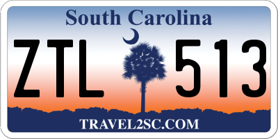 SC license plate ZTL513