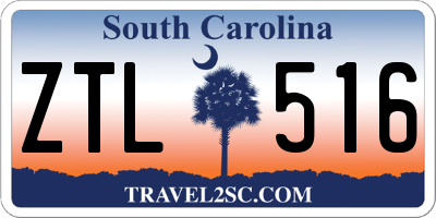 SC license plate ZTL516