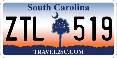 SC license plate ZTL519