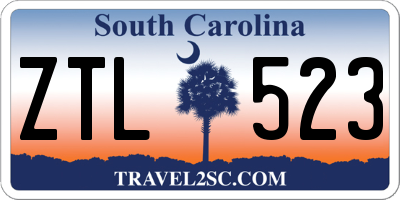 SC license plate ZTL523