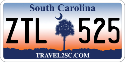SC license plate ZTL525