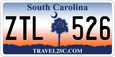 SC license plate ZTL526