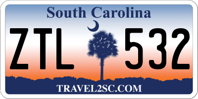 SC license plate ZTL532