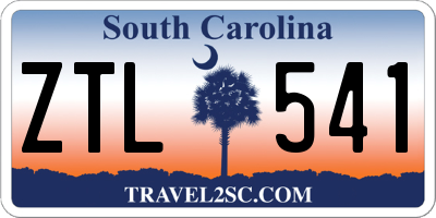 SC license plate ZTL541