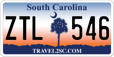 SC license plate ZTL546
