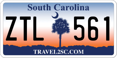 SC license plate ZTL561