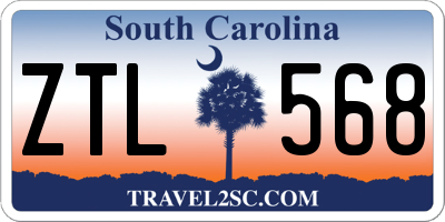 SC license plate ZTL568