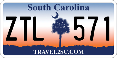 SC license plate ZTL571