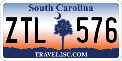 SC license plate ZTL576