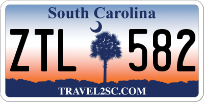 SC license plate ZTL582