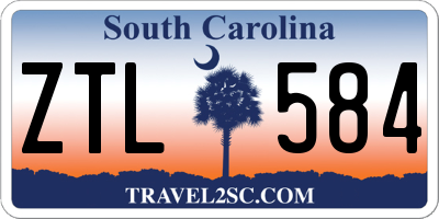SC license plate ZTL584