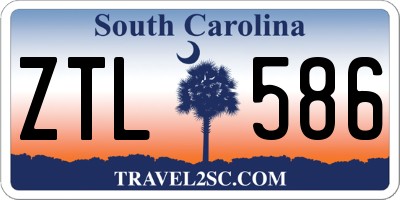 SC license plate ZTL586