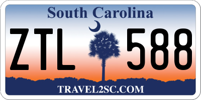 SC license plate ZTL588