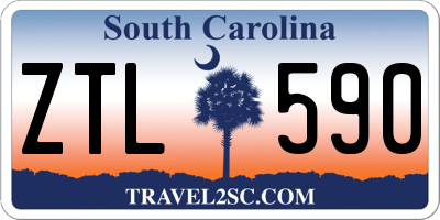SC license plate ZTL590