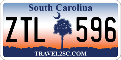 SC license plate ZTL596