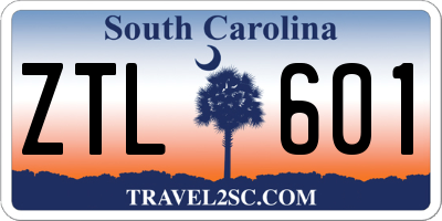 SC license plate ZTL601