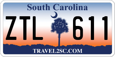 SC license plate ZTL611