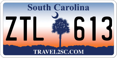 SC license plate ZTL613