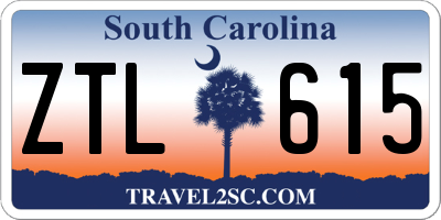 SC license plate ZTL615